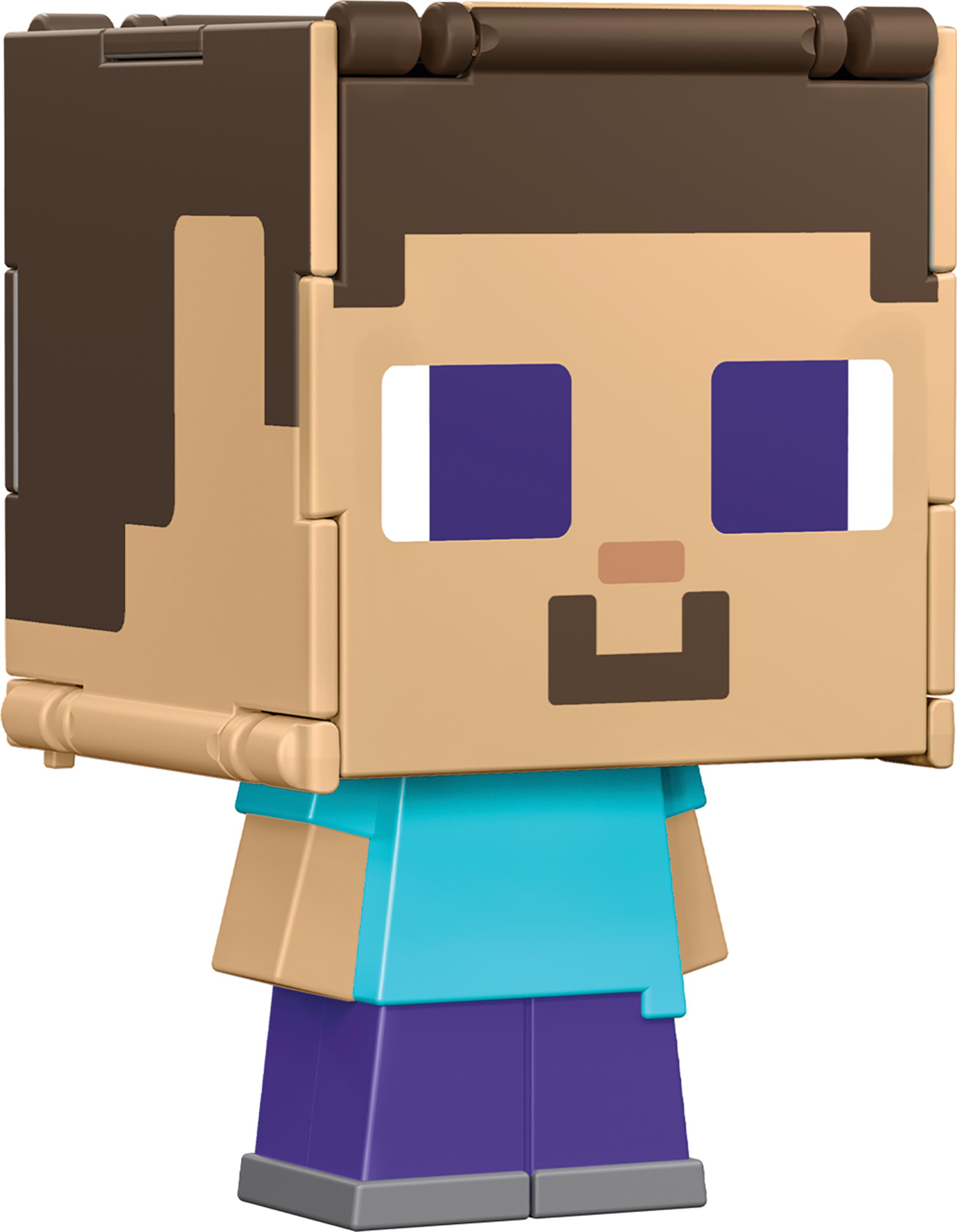 Minecraft Dolphin Craft-A-Block Figure – Authentic Pixelated Character Toy From Mattel