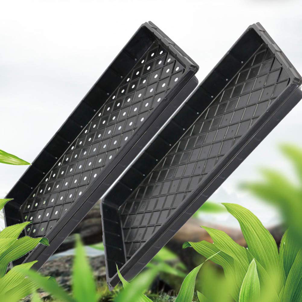 2PCS impianto Crescere vassoi Garden Seed Nursery vassoi di plastica Vassoi di propagazione per Seme di partenza, Strong Vassoi Serra