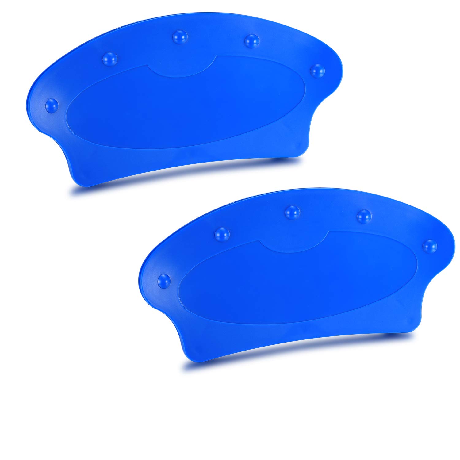 2PCS Playing Cards holder, Hands Free Playing Card Storage Box, Blue Plastic Standing Fan Shaped Playing Card Holder