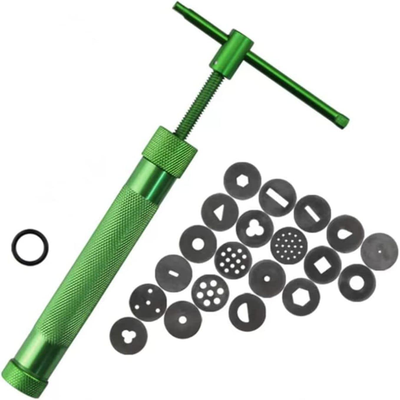 Bake House Stainless Steel Clay Extruder Rotary Clay Extruder Sugar Paste Extruder Cake Fondant Decorating Tool Set-image-42