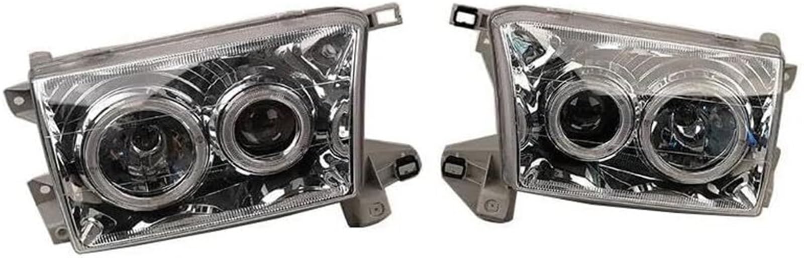 Genérico Bombillas para faros delanteros de coche Faro delantero modificado para Toyota para Hilux Surf KZN185 (1996-2000), luz de cruce y de larga distancia.