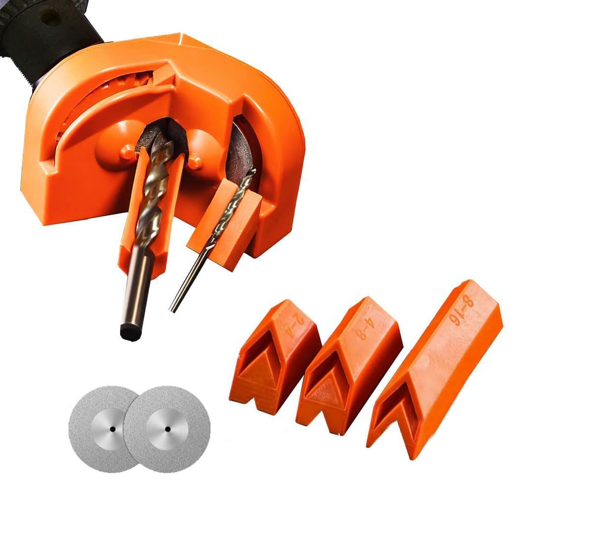Multipurpose Drill Bit Grinding Sharpener,Drill Bit Sharpener,High-Speed Steel,Electric Drill Bit Sharpener,Portable Efficient Drill Grinder Grinding