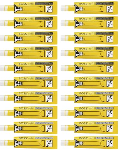 STABILO BOSS ORIGINAL - Surligneur - Lot x 20 recharges - jaune fluo