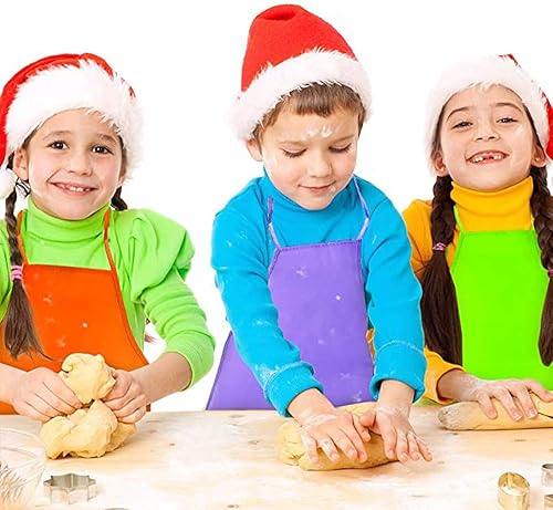 Miniatura 8 de TopTie Paquete de 12 delantales de tela no tejida para niños, para aula, cocina, evento comunitario, artesanía y pintura artística