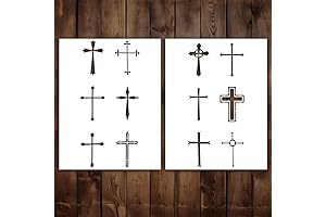 Cross Stencil | Reusable Faith Easter Religious Christian Cross Stencils for Painting...