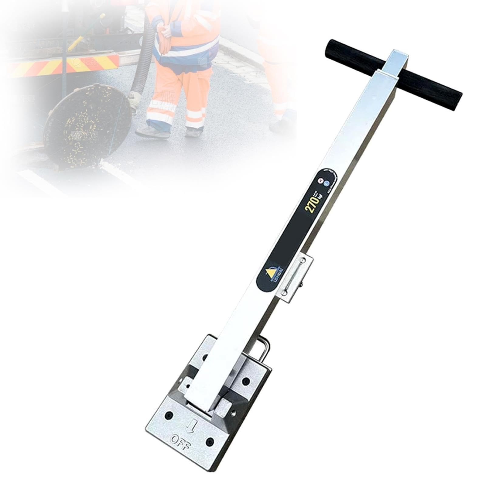 Sollevatore Telescopico Magnetico Per Tombini, Gancio Portatile Per Tombini