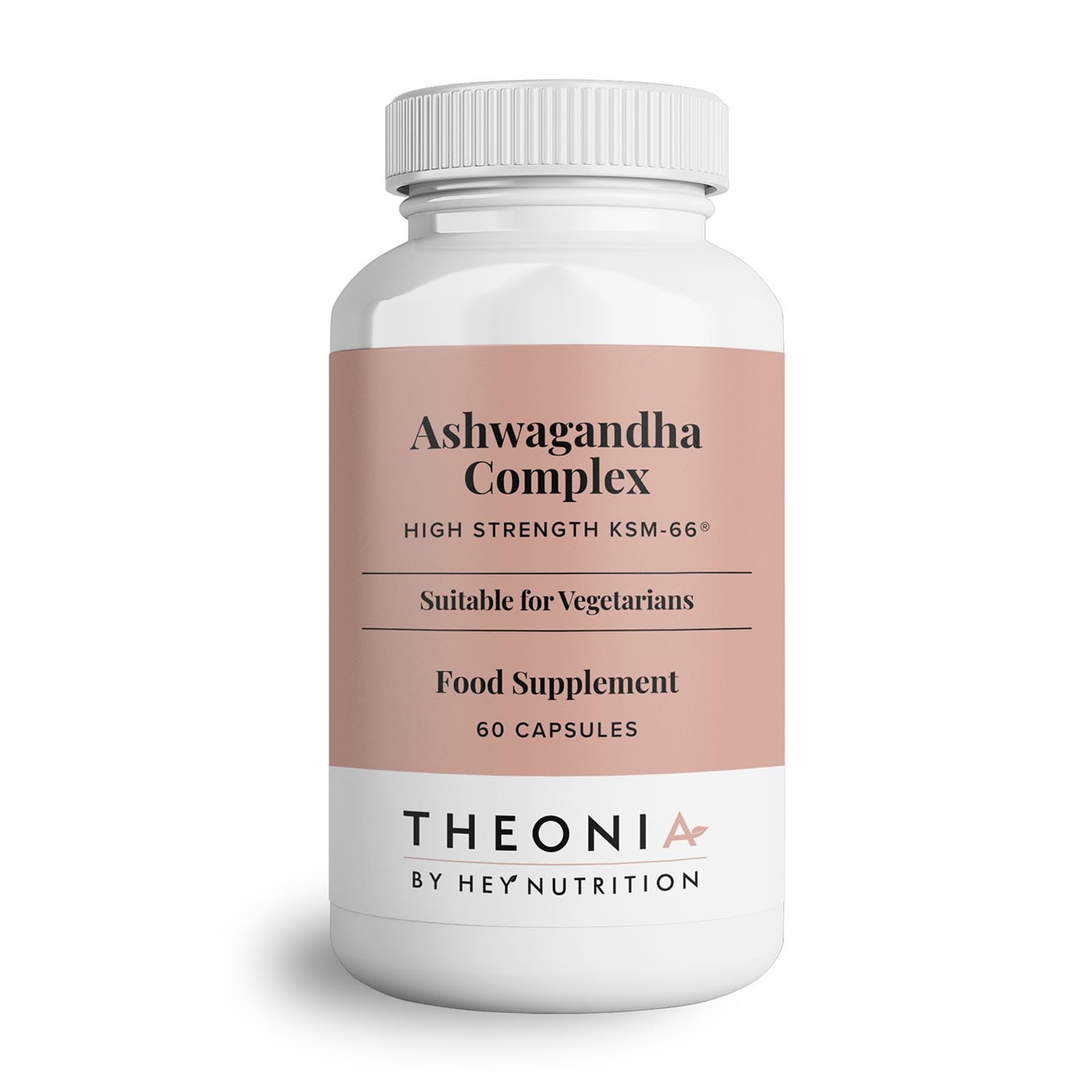 Theonia Ashwagandha Complex 9000mg Supplement - High Strength KSM-66 - Boosts Mood & Energy - Reduces Stress - UK Manufactured - All Natural, Non-GMO - 60 Vegan Capsules
