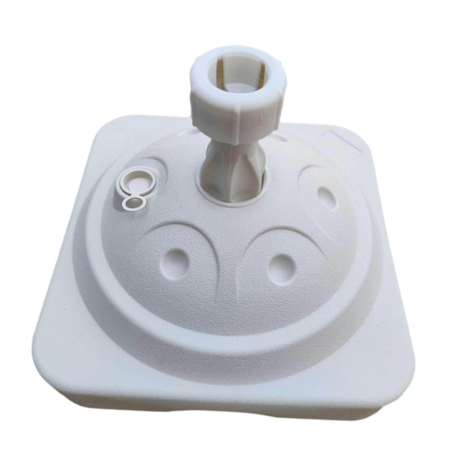 F Fityle Portaombrellone Portaombrellone da Patio Portaombrellone Multifunzionale Riempito con Acqua o Sabbia per Feste in Giardino in Giardino, Balcone, Bianco