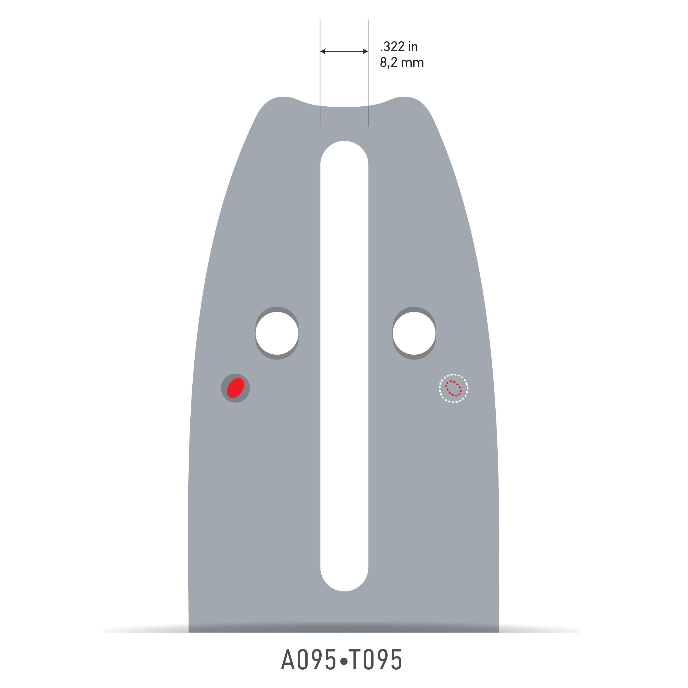 Oregon 140SDEA095 91 Series Double Guard Sprocket-Nose Bar with A095 Mount - Image 3