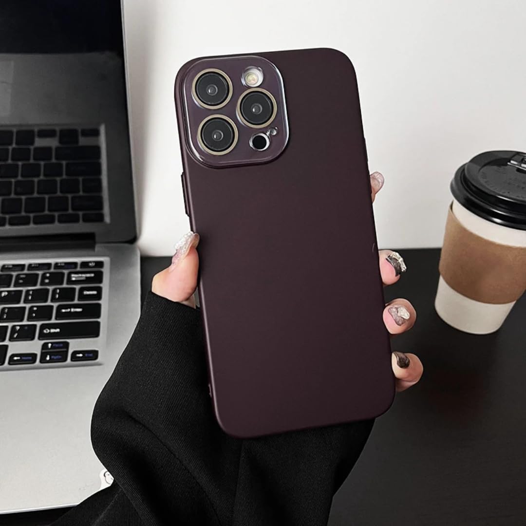 Coque iPhone 13 Pro Max Rouge Vin : Protection Rigide et Élégance Luxe - 6