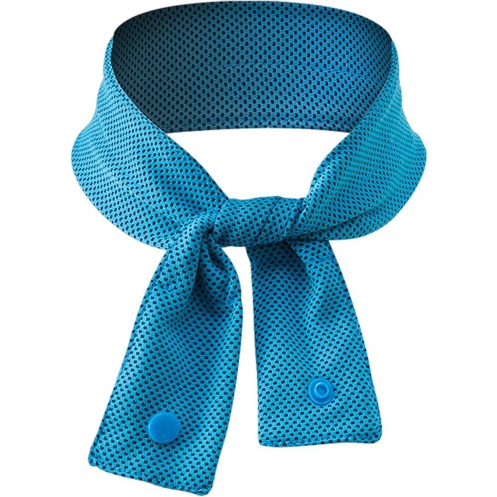 Uzztfa Women's Blue Cooling Neck Wraps Cooler Ice Scarf Wrap Bandanas For Hot Weather Summer Men Walking Riding Sports Outdoor