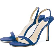 Womens Slingback High Heel Sandals Open Toe Stiletto Dress Sandals Minimalist Ankle Strap Pumps Elegant Evening Party Wedding Heels Fashion Summer Shoes for Women