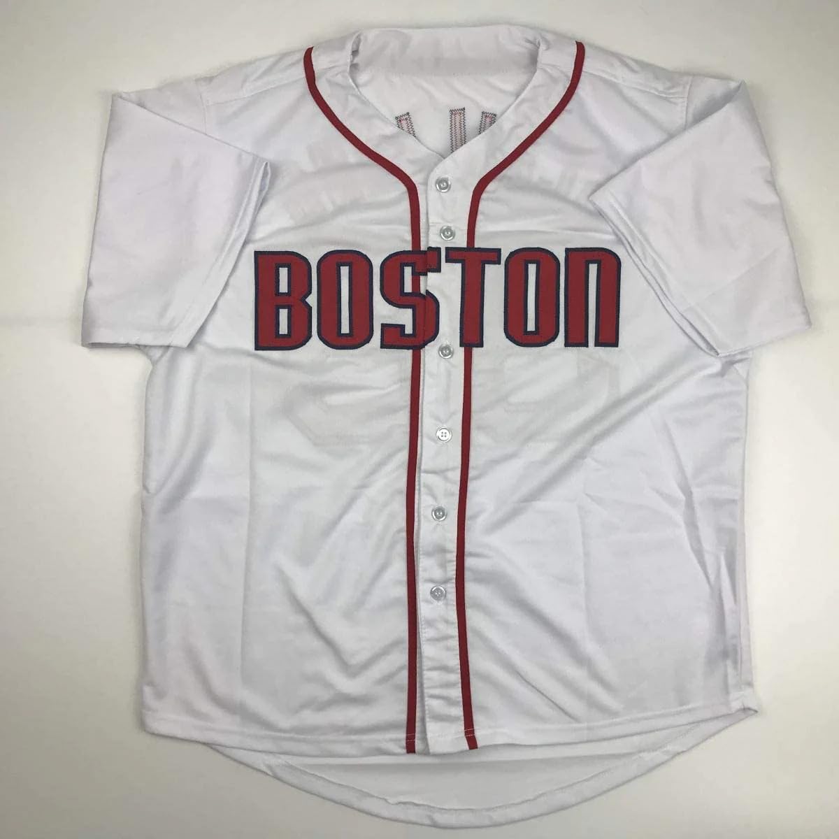 Autographed/Signed Curt Schilling Boston White Baseball Jersey JSA