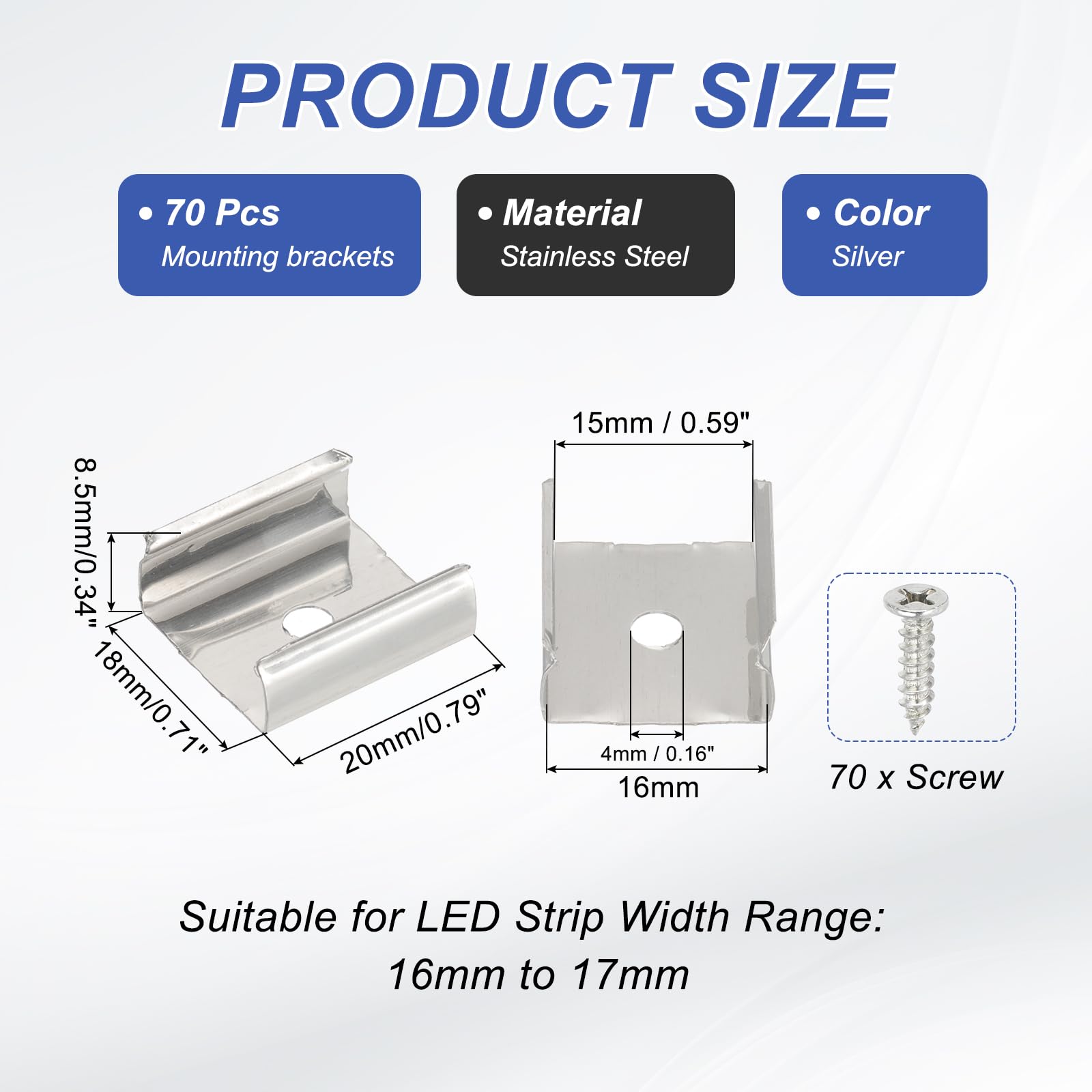 PATIKIL LED Strip Clips - Image 2