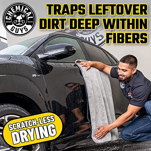 Chemical Guys MIC1995GGB Mammoth Bundle - 1 Blue Woolly Mammoth Microfiber Dryer Towels (36"x 25") 2 Grey Woolly Mammoth Microfiber Dryer Towel (36"x 25") Cars, Trucks, Pets, Messes - 3 Towel Kit - image 5
