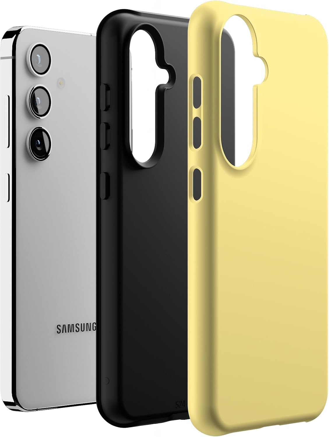 Casely Galaxy S24 Case | Butter Me Up | Butter Yellow | Essential Slim Dual-Layer Protective Design