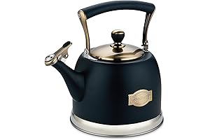 Tea Kettle Stove Top Stainless Steel 3.0 Quart, Premium Quality Teakettles for Stovetop