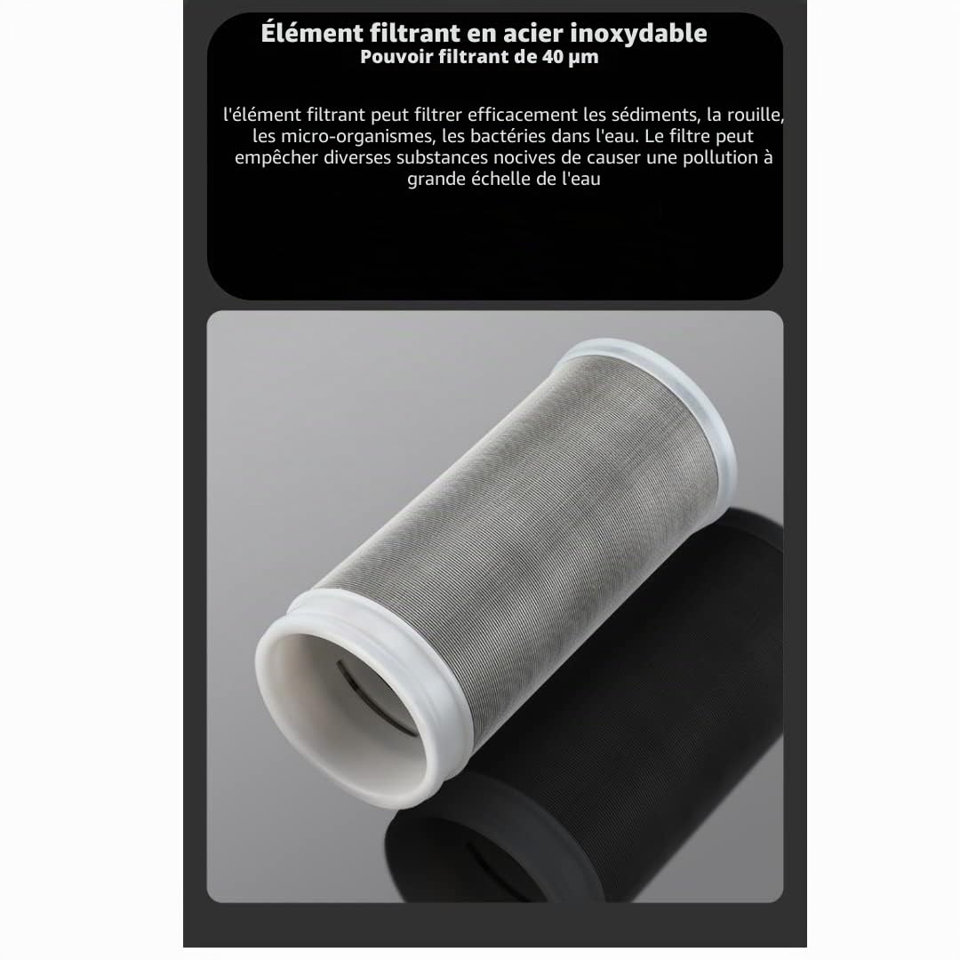 Filtre antisable rouille cailloux charge lave-linge lave-vaisselle eau pompe adaptateurs 3/4" 1/2 robinet puits sédiments impuretés pompes cartouches remplaçables 40 microns universel préfiltre