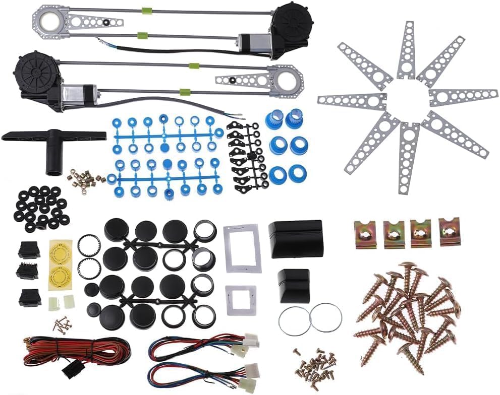 Amazon.co.jp: 12V 2ドア ワイヤー 後付 パワーウィンドウ キット 汎用