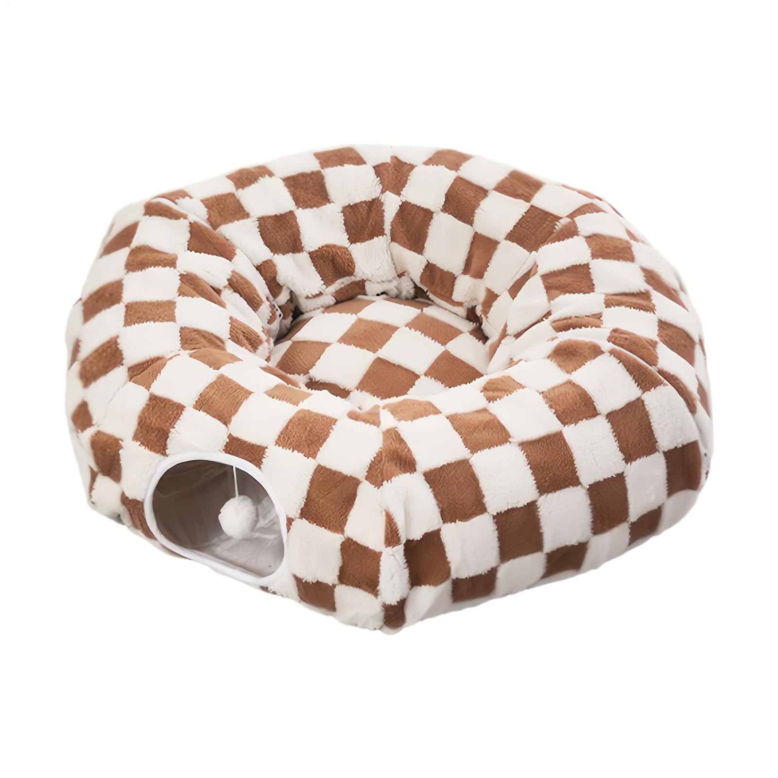 Cat Tunnel Bed for Indoor, Soft and Comfortable Materials, 86x26cm, Cute Cat Donut Tunnel Toys, Puppy Puppy Cushion, Lightweight Design, Kitten Dog Bunny
