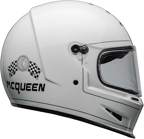Miniatura 8 de BELL Eliminator 2.0 - Casco integral de motocicleta (Steve McQueen brillante blanco - L)