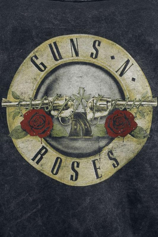 Guns N' Roses Bullet Logo Frauen Kapuzenpullover anthrazit Band-Merch, Bands