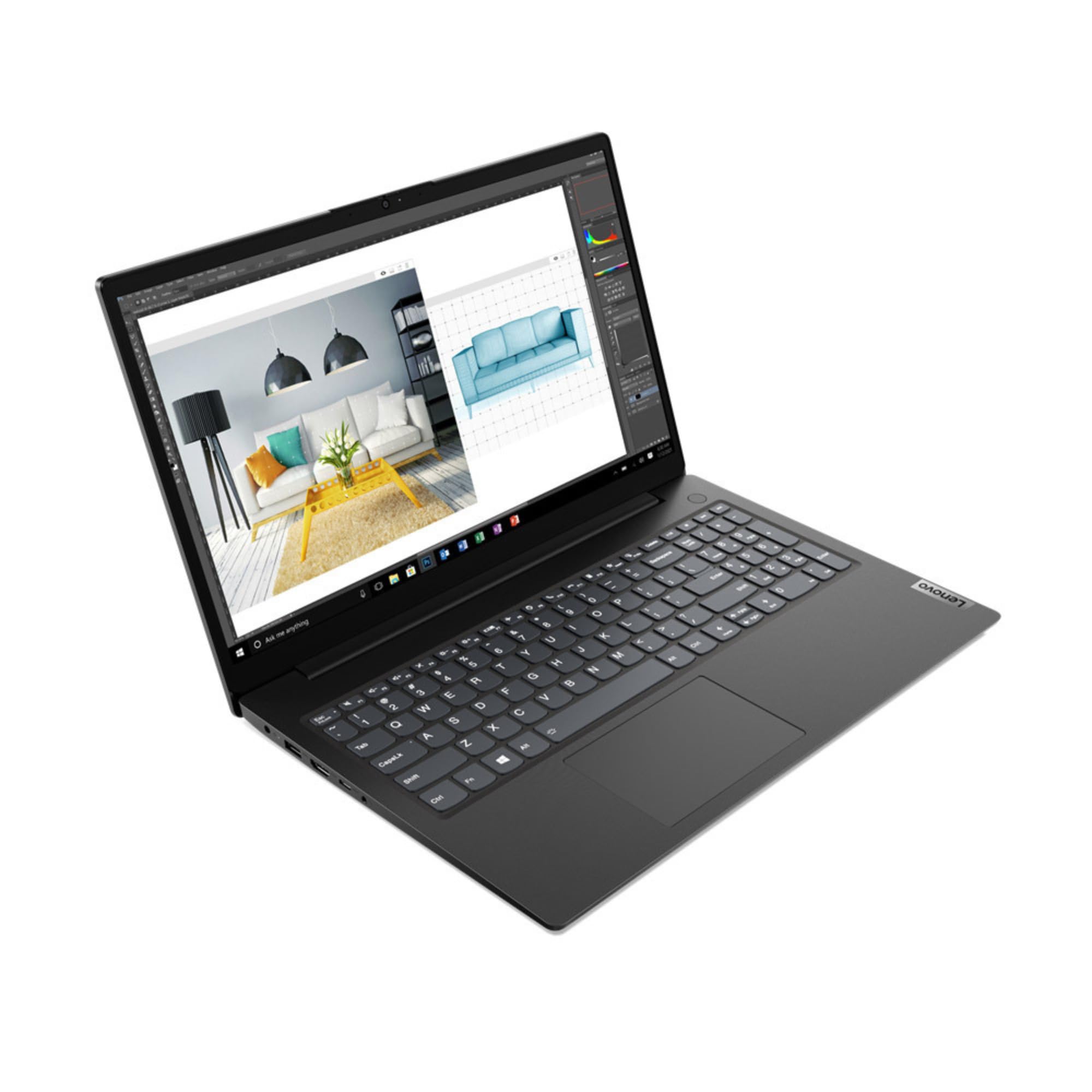 Lenovo Notebook PC Portatile 15,6" Full HD Intel N4500 8GB RAM 256GB SSD NVMe Win 11 Pro