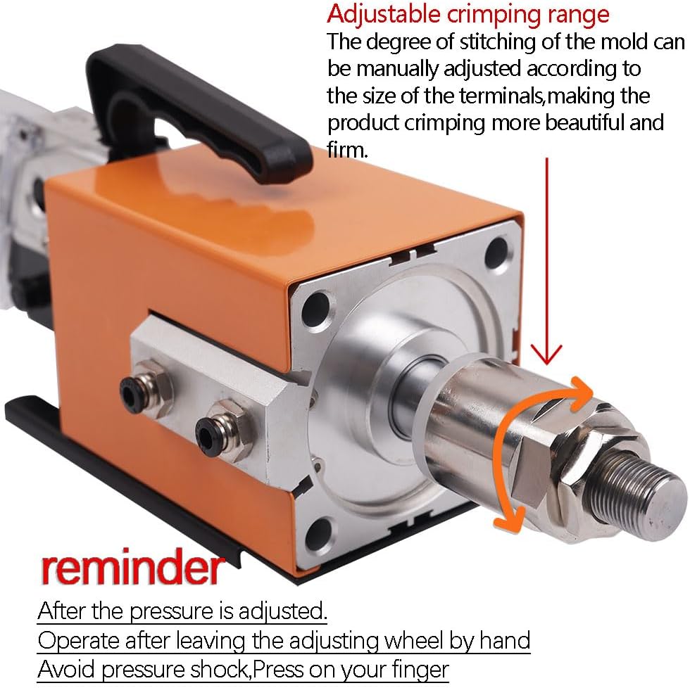 Ferrule Pneumatic Crimping Tool Awg28-7 Air Powered Wire Terminals Crimper Machine AM 6-4