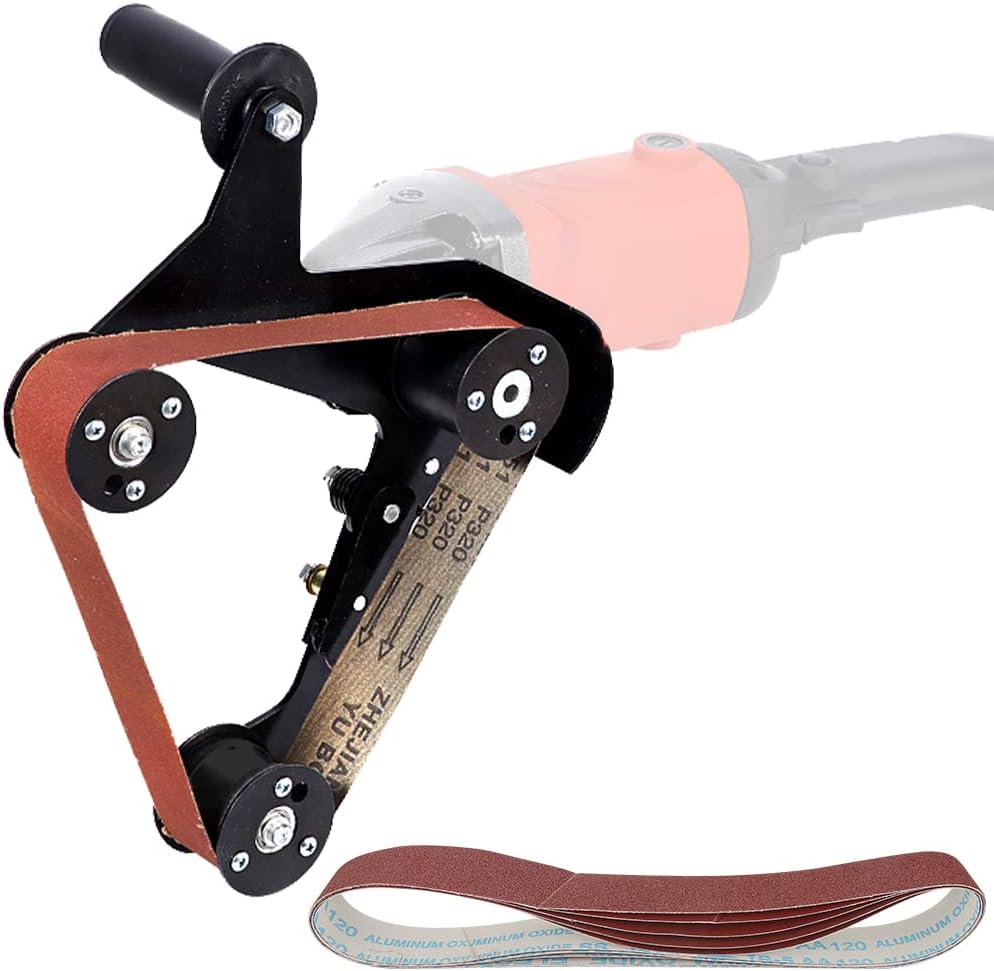 BaiNuo Belt Sander Attachment Grinder Pipe Tube Polisher Belt Sander Grinding Machine