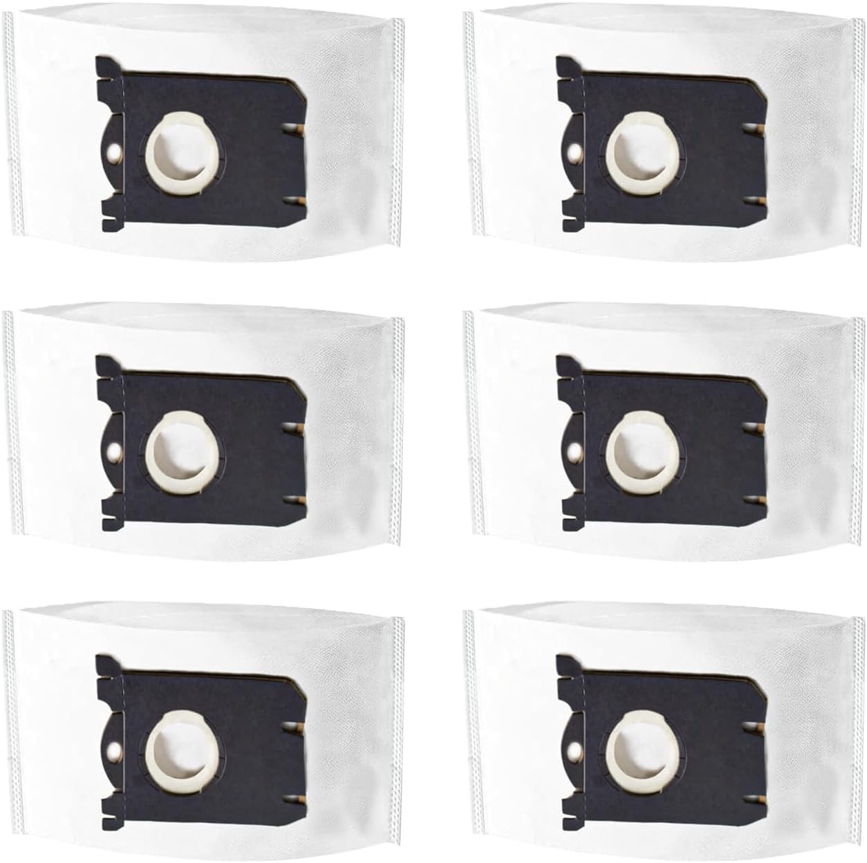 6 Pcs Large Capacity S Bag Vacuum Dust Bag Anti-Tear Sealed Dust Collection Bag Universal Replacement Part for Household Canister Vacuum