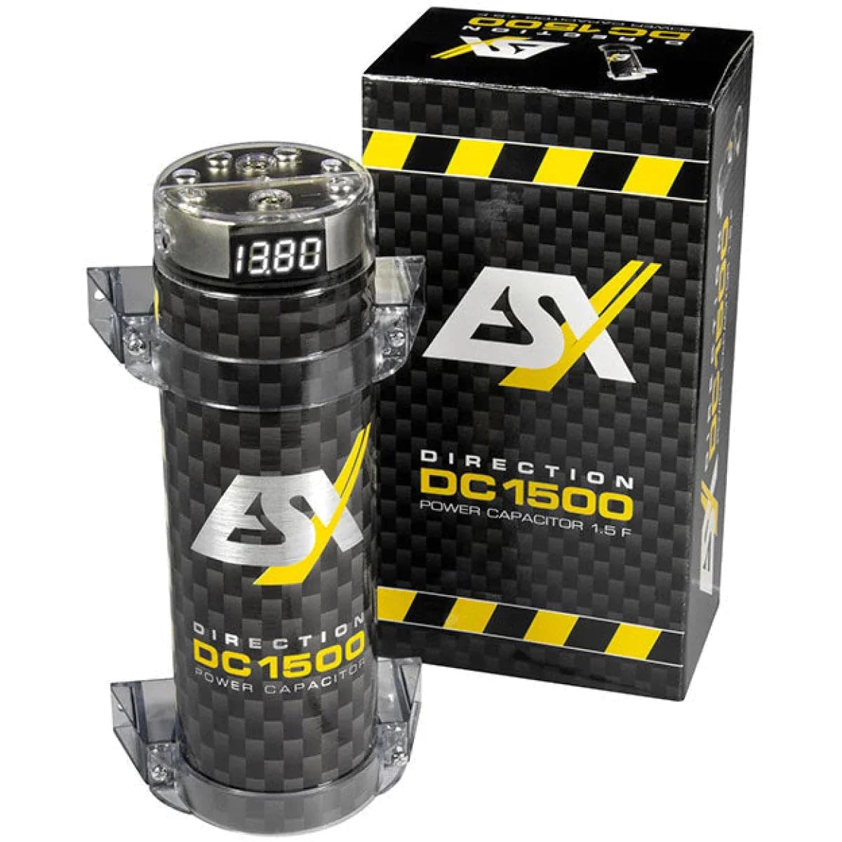 ESX DC1500-1.5 Farad Puffer-Kondensator mit integriertem Verteilerblock