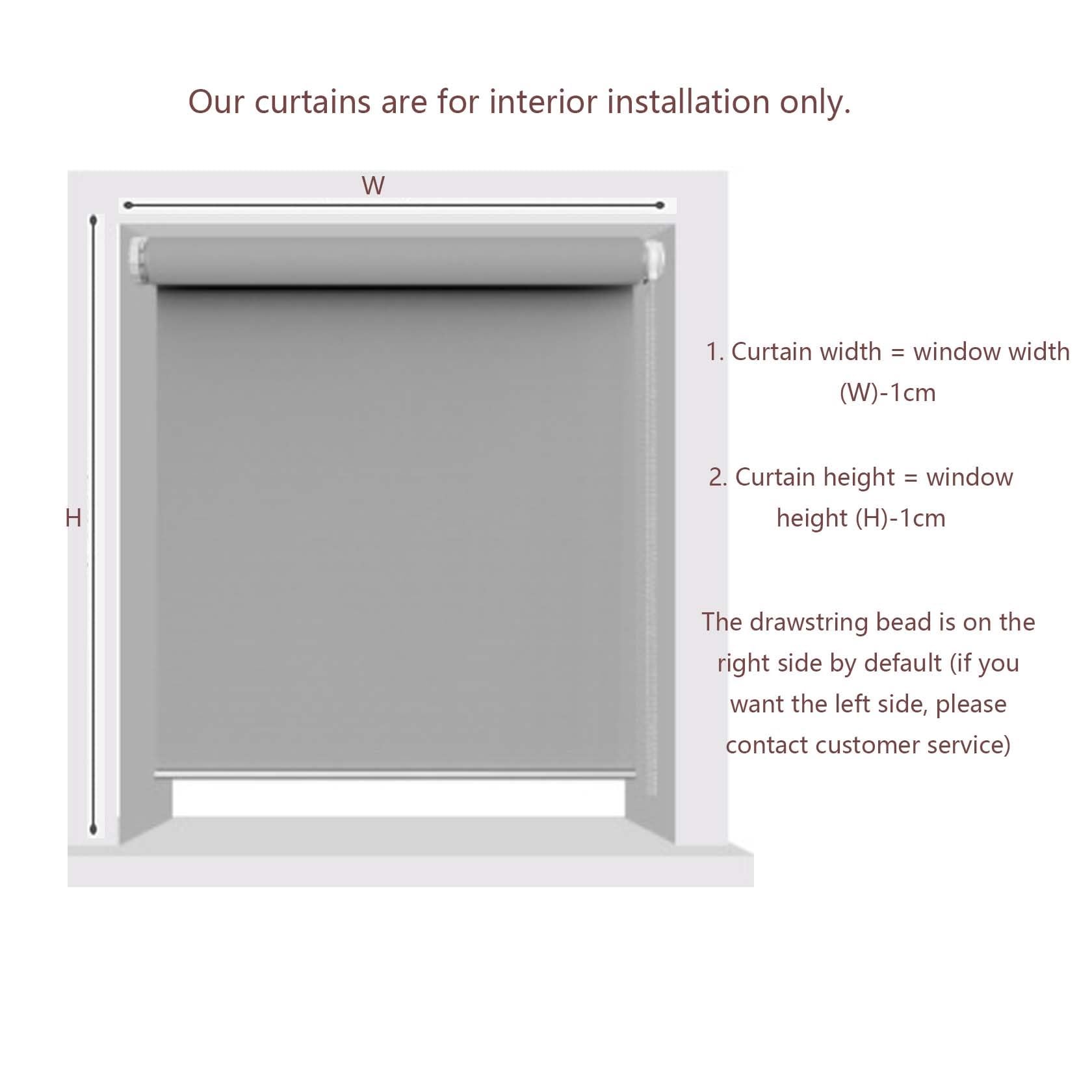 Verdunkelungsrollo Klemmfix 60 x 100 cm UV-Lichtschutz Innenjalousien anpassbar Für Schlafzimmer und Wohnzimmer, Lila