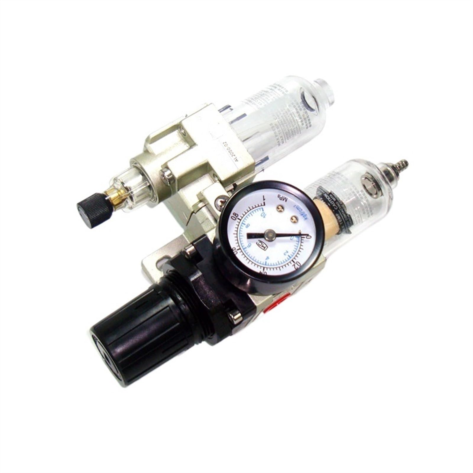 Régulateur compresseur AC2010-02 avec filtre à huile et séparateur d'eau pneumatique