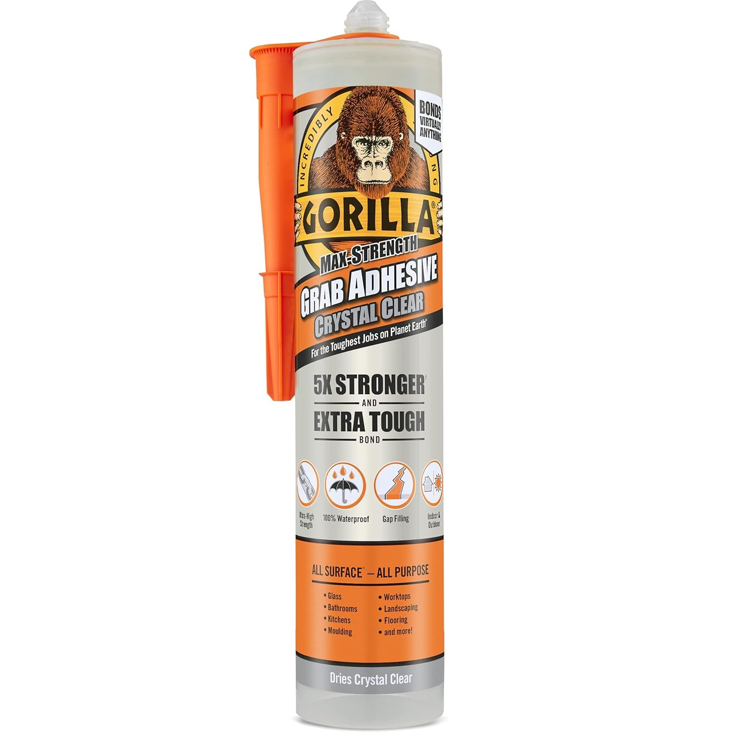 Gorilla Glue Gorilla Heavy-Duty Grab Adhesive Clear 270ml GRGHDGA270CL