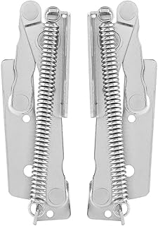 Spring Hinge,2PCS/ Set Steel Durable Lifting up Spring Hinge,Durable Door Hinge for Cabinet Cupboard Closet Wardrobe Door