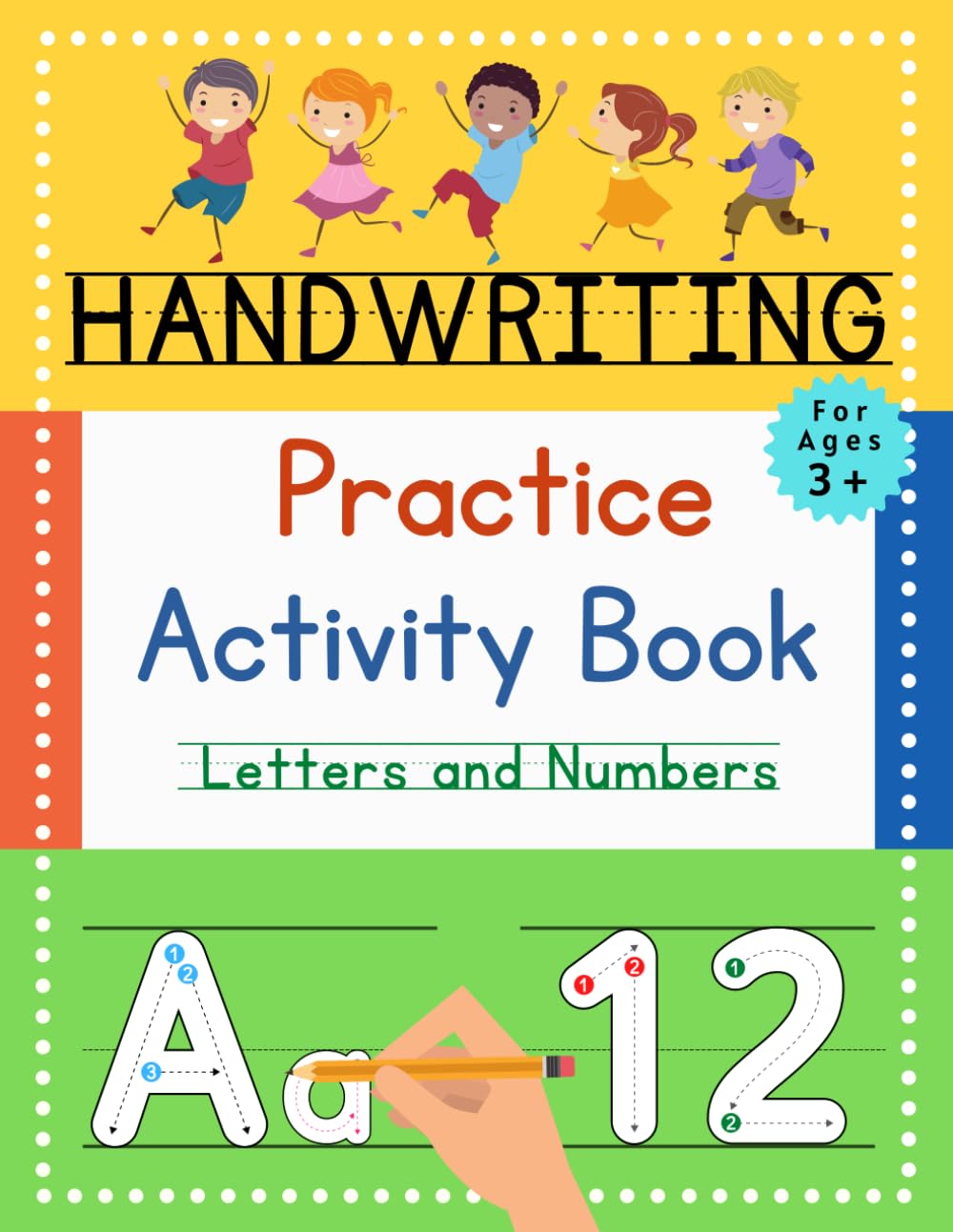 Handwriting Practice Activity Book For Autistic Kids: abc letter tracing practice workbook for kids 4-8 years