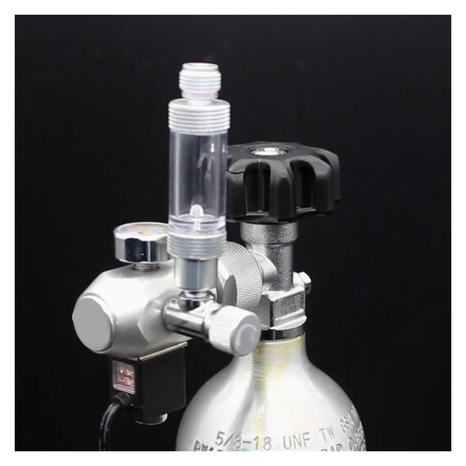 Válvula Reductora de CO2 for pecera, válvula solenoide D, regulador Control Cilindro Gas for Acuario(TR21)