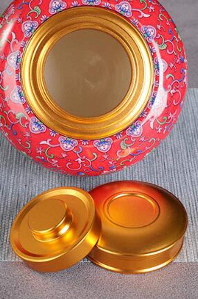 Bocal de rangement en céramique - Boîte à thé traditionnelle - Boîte à sucre pour cuisine - Bocaux de rangement en émail
