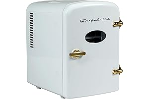 Retro Mini Personal Fridge Cooler for Bedroom