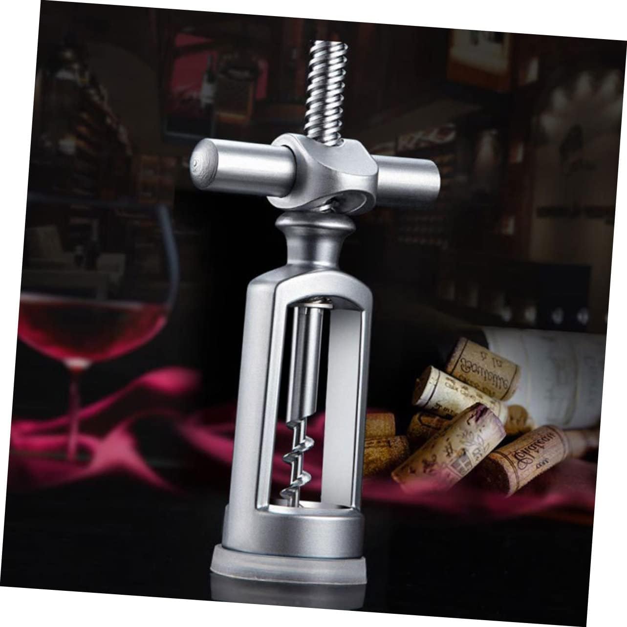 1pc Solid Wine Opener Elegant Manual Bottle Opener with Comfortable Handle for Home Kitchen Bar and Restaurant Use Present for Wine Lovers