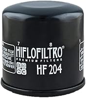 Vista 5 de HiFloFiltro HF204 Filtro de aceite estándar negro premium, individual (paquete de 2)