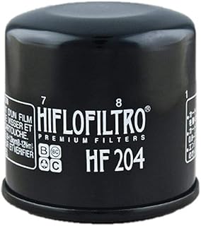 Hiflofiltro HF204-2 Black 2 Pack Premium Oil Filter, 2 Pack