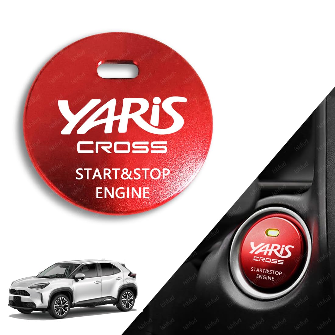 ヤリスクロス YARIS CROSS ヤリス　ドアスイッチカバー【C139】 Amazon.co.jp: ヤリスクロス スタートボタンカバー スイッチカバー
