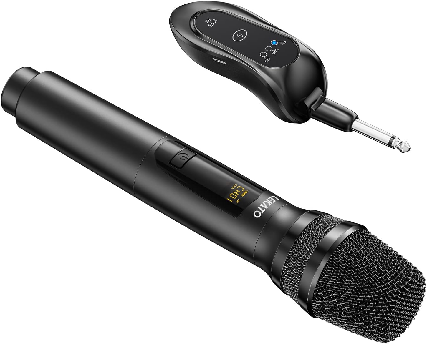 LEKATO Wireless Microphone Rechargeable Cordless Handheld Singing