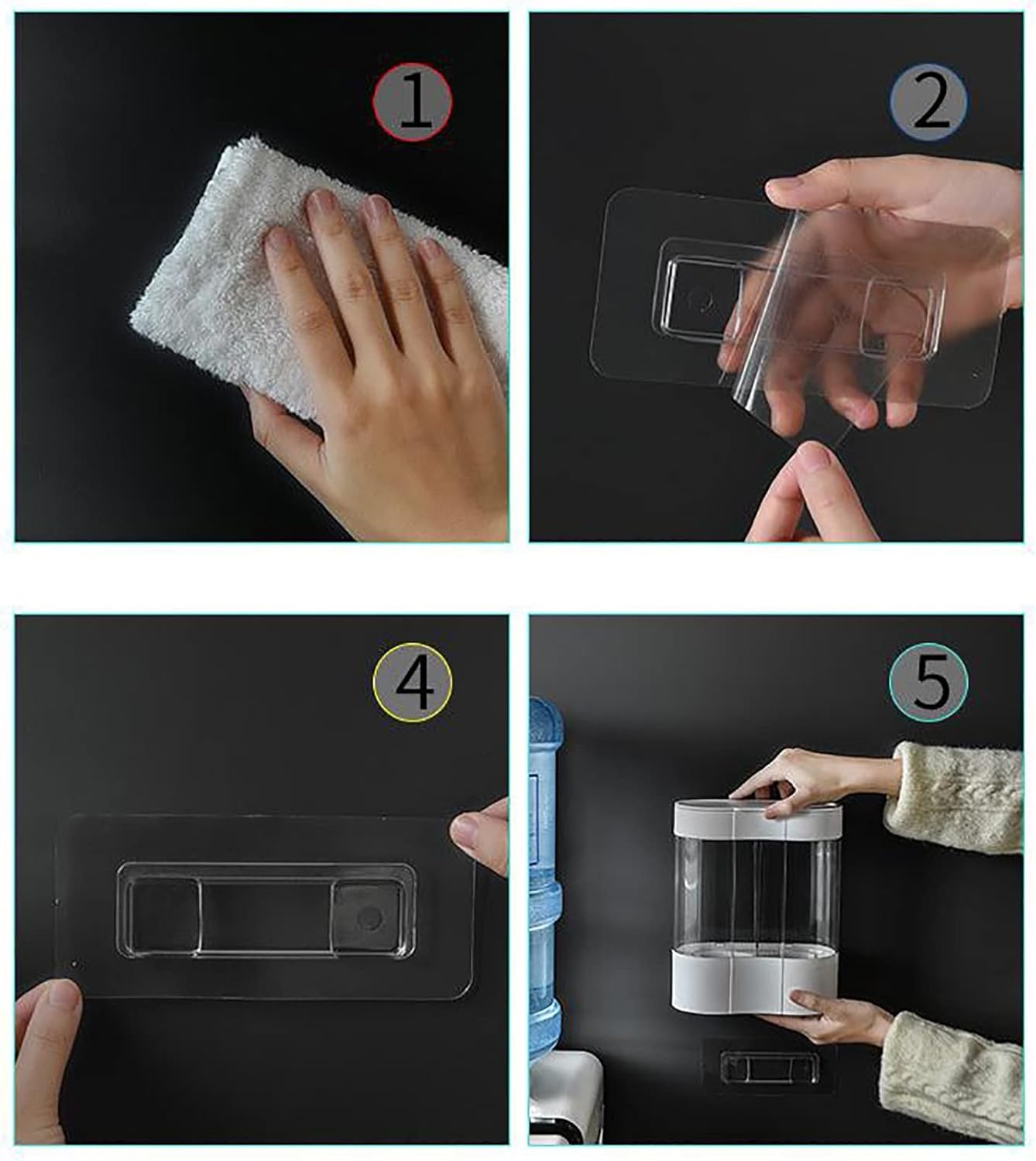 TiStm Cup Dispenser Double-Tube Dust-Proof Automatic Cup Dispenser Water Dispenser Wall-Mounted Paper Cup Holder Stands