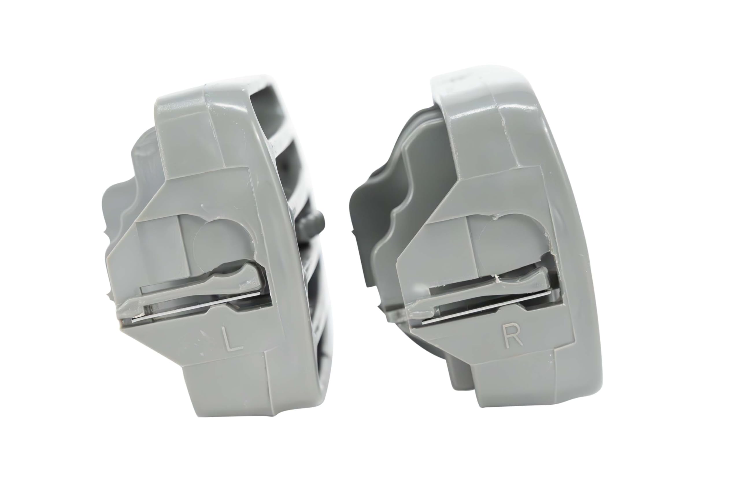 2 grilles d'aération centrale grises | Installation facile & qualité OEM | Compatible avec Renault Clio II | FINAO AUTOPARTS
