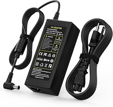 19V 48W Power Cord 6.54.4 mm,Compatible with LG UltraWide/4K IPS/LED 24MK600-B,24MP59G-P,27UL500-W,27GL83-B,25UM57,25UM58,34UM68,26LN4500,24LJ4540
