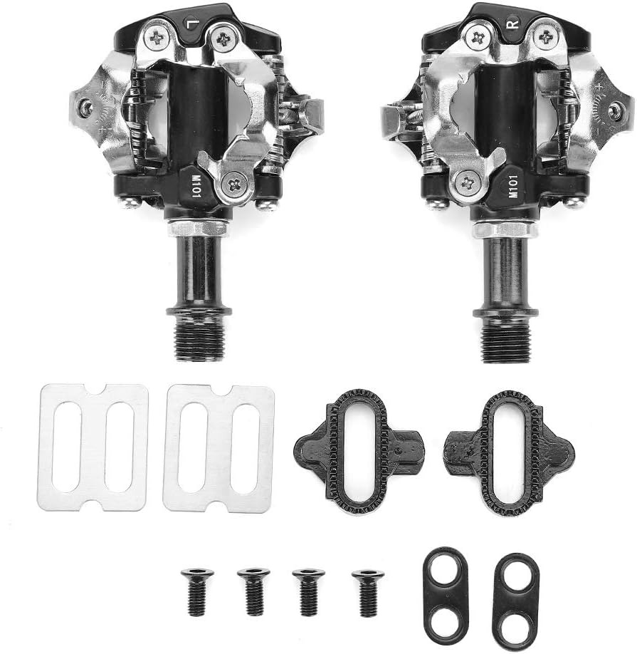 1 Pair Bike Pedals Aluminum Alloy Self Locking Mountain Road Bike Replacement Pedals