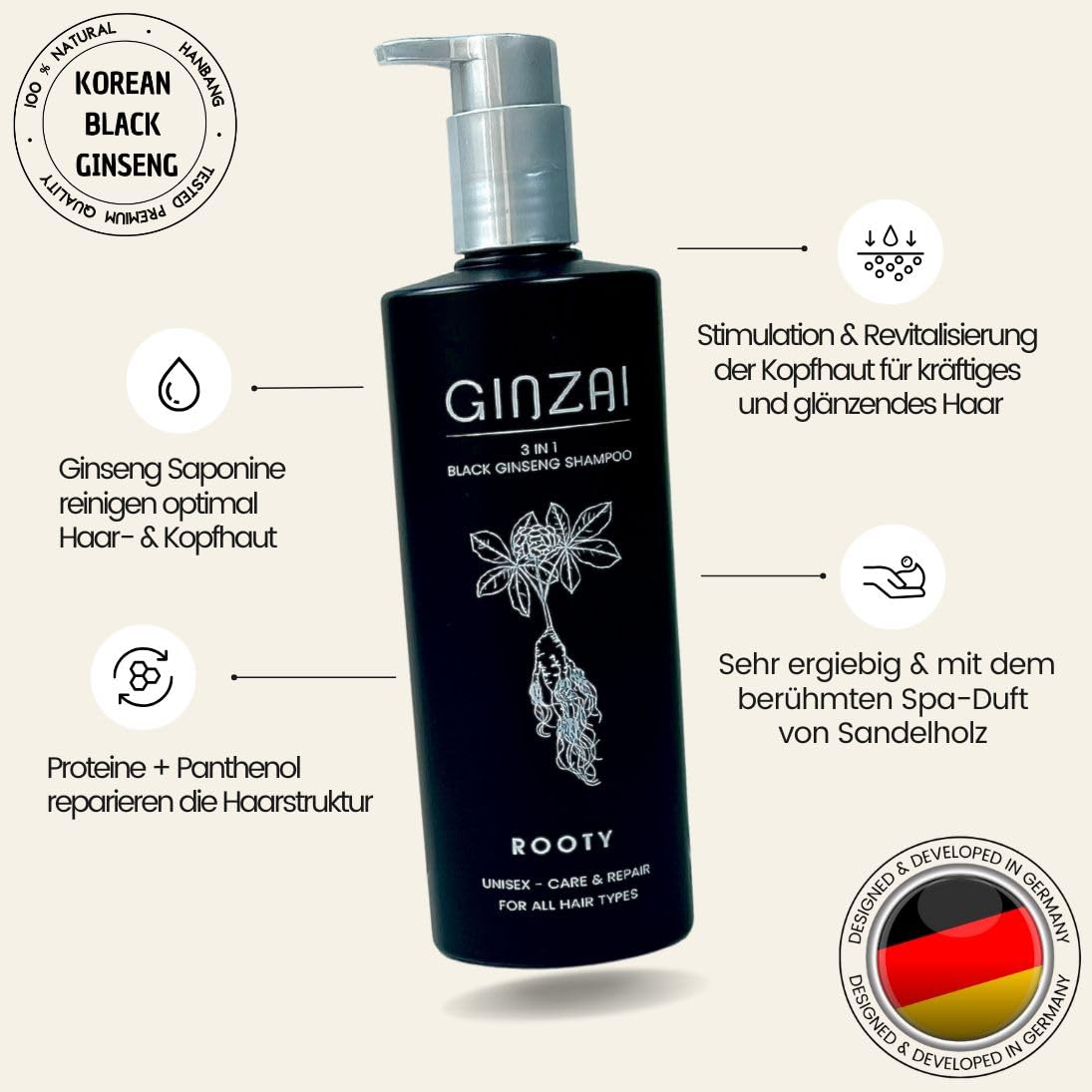 Szampon do włosów 500 ml i odżywka 300 ml w zestawie – koreańskie kosmetyki wzmacniające cebulki włosów – pielęgnacja nawilżająca i odżywka do włosów dla uzyskania błyszczących włosów – kuracja