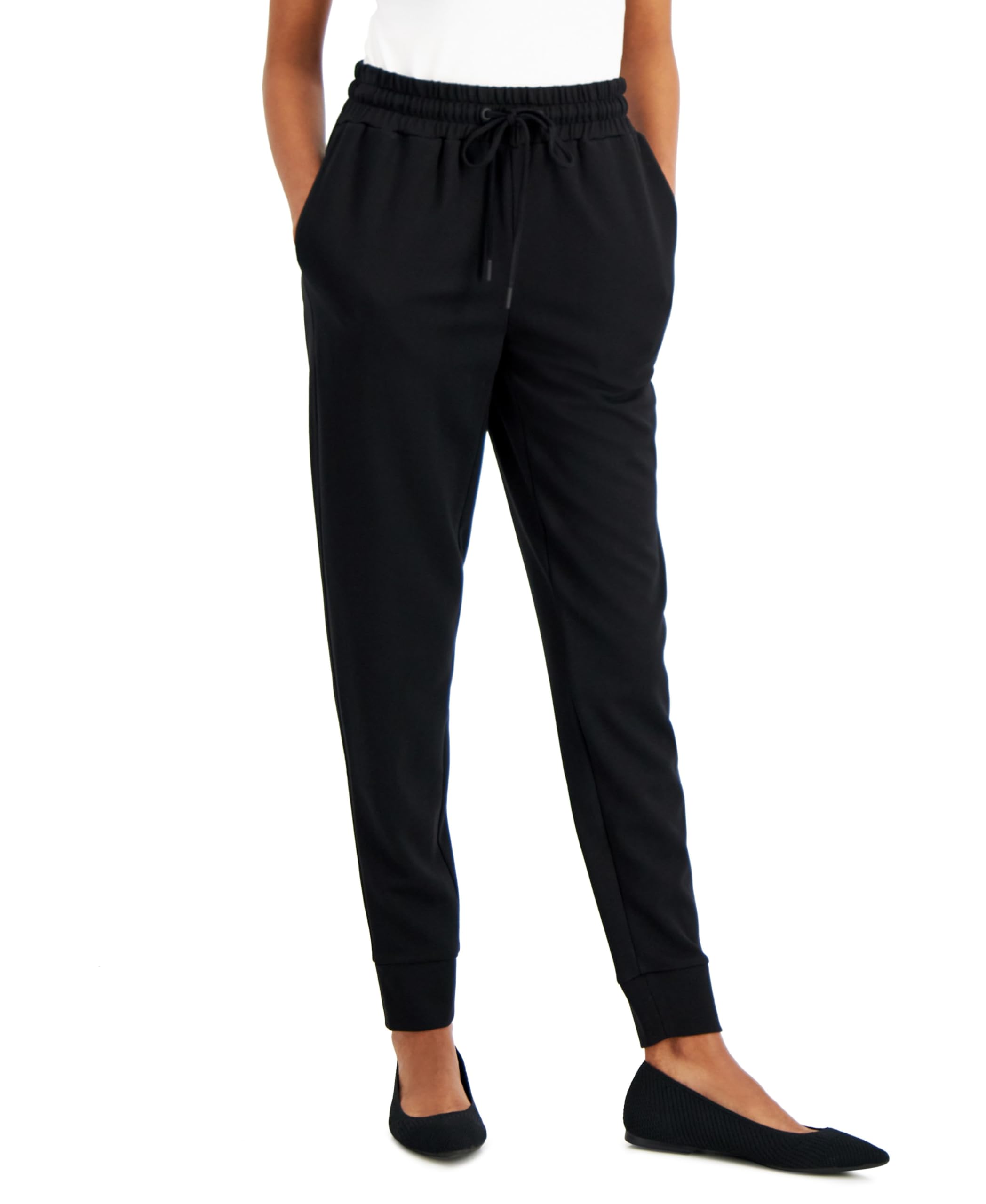 Alfani Knit Jogger Pants Deep Black XL